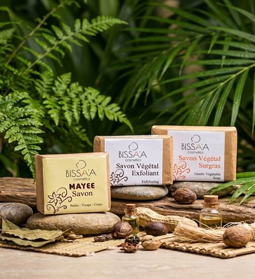 Savons BISSA'A — Mayee, Exfoliant, Surgras
